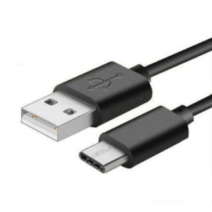 CABLE TIPO C USB 2.0 NEGRO 2A/1M