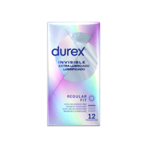 DUREX INVISIBLE EXTRA LUBRICADO 12 UNIDAD
