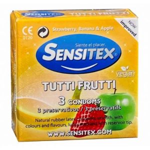 SENSITEX MULTIFRUTAS DELUXE 3 UNIDADES